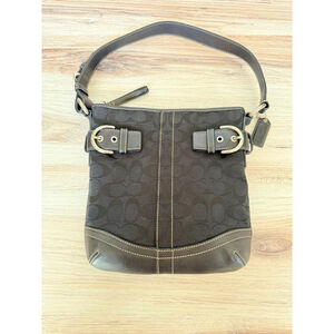 Coach Black‎ Signature Shoulder Bag One Size